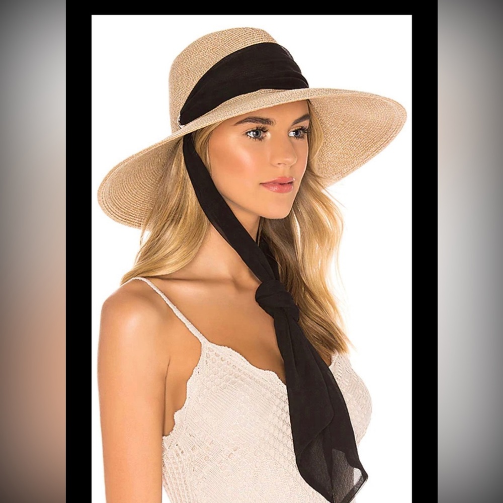 New without tags authentic women’s EUGENIA KIM
Cassidy voile-trimmed straw hat